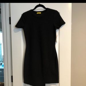 NWOT Nordstrom textured black dress
